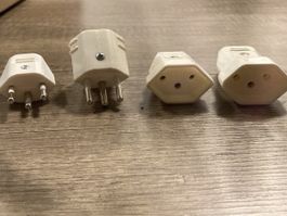 stecker und kupplungen, t12/13. weiss und schwarz