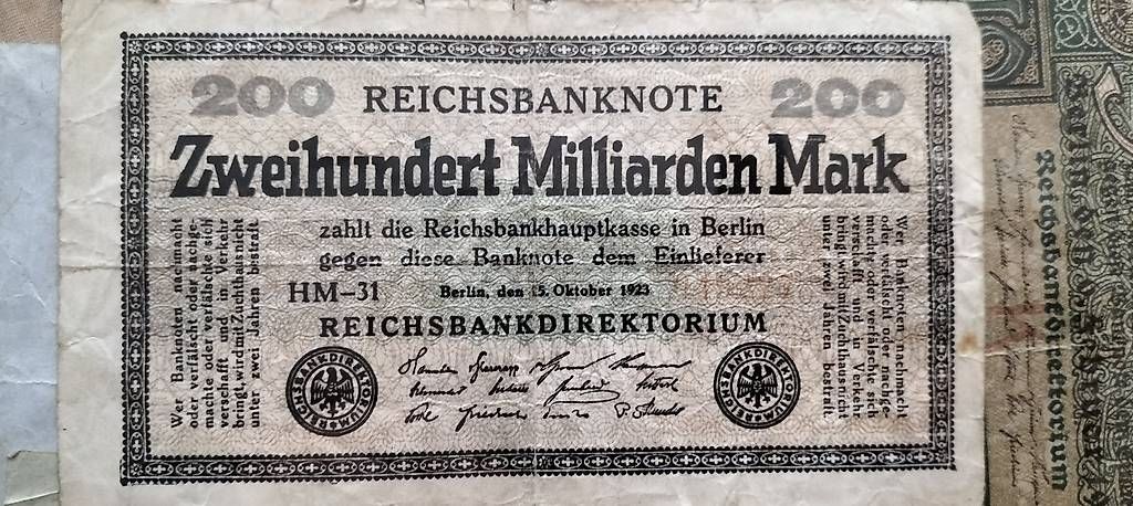 Banconote: Sammlung Reichsbanknoten  – Usato da Steinach venduto da Tsgweh 7