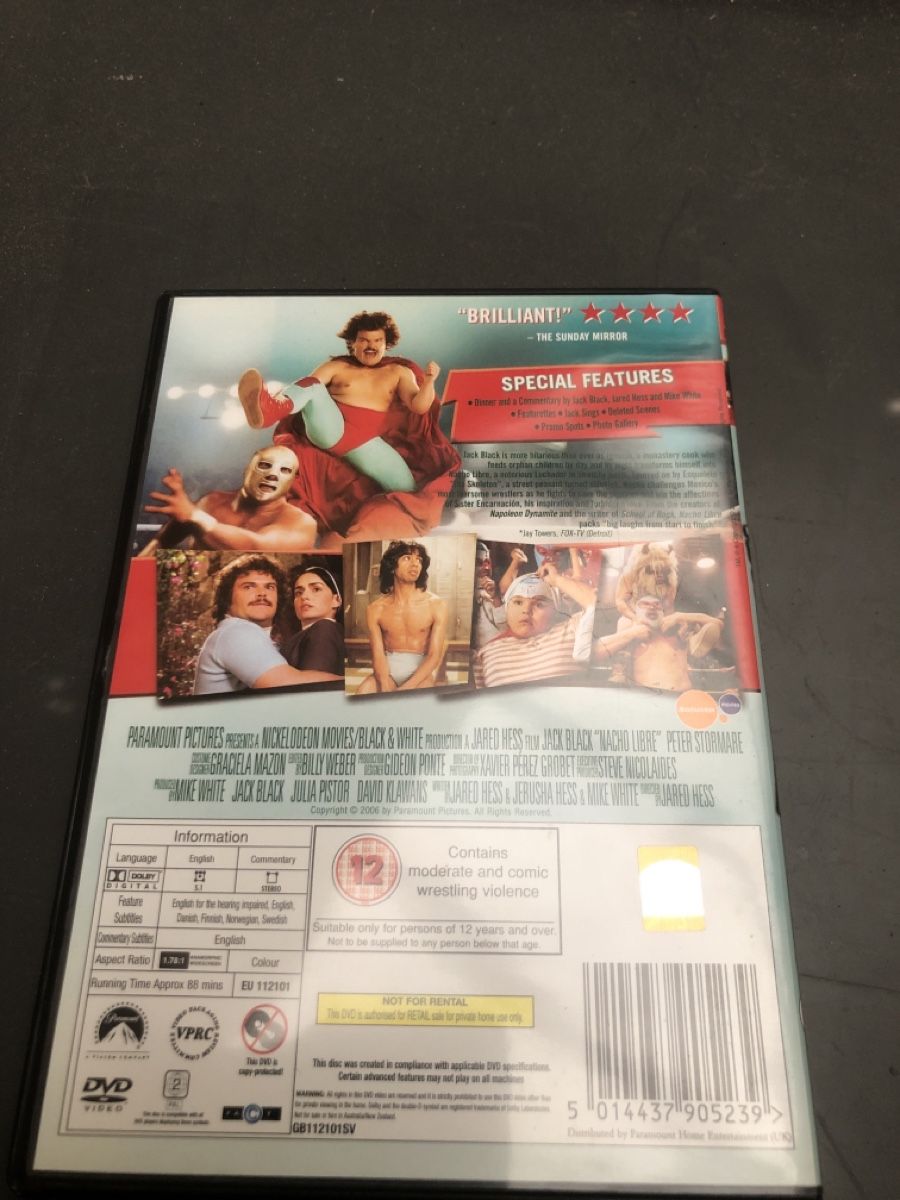 Alle DVDs: DVD Nacho Libre Jack Black guter Zustand – Gebraucht aus Flaach von rubo7 1