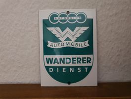Emailschild Audi Wanderer Oldtimer Emaille Schild Reklame