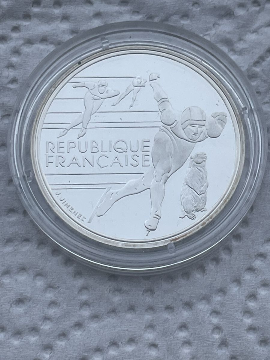 Tutti le monete: 100 Francs Albertville 92 - Silber - 900 – Usato da Meilen venduto da Silver-Rules