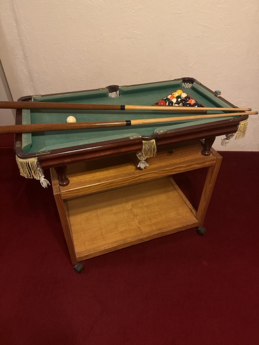 Tavoli da biliardo: Mini Billardtisch mit Zubehör – Usato da Erlinsbach venduto da pulverschneegut 1