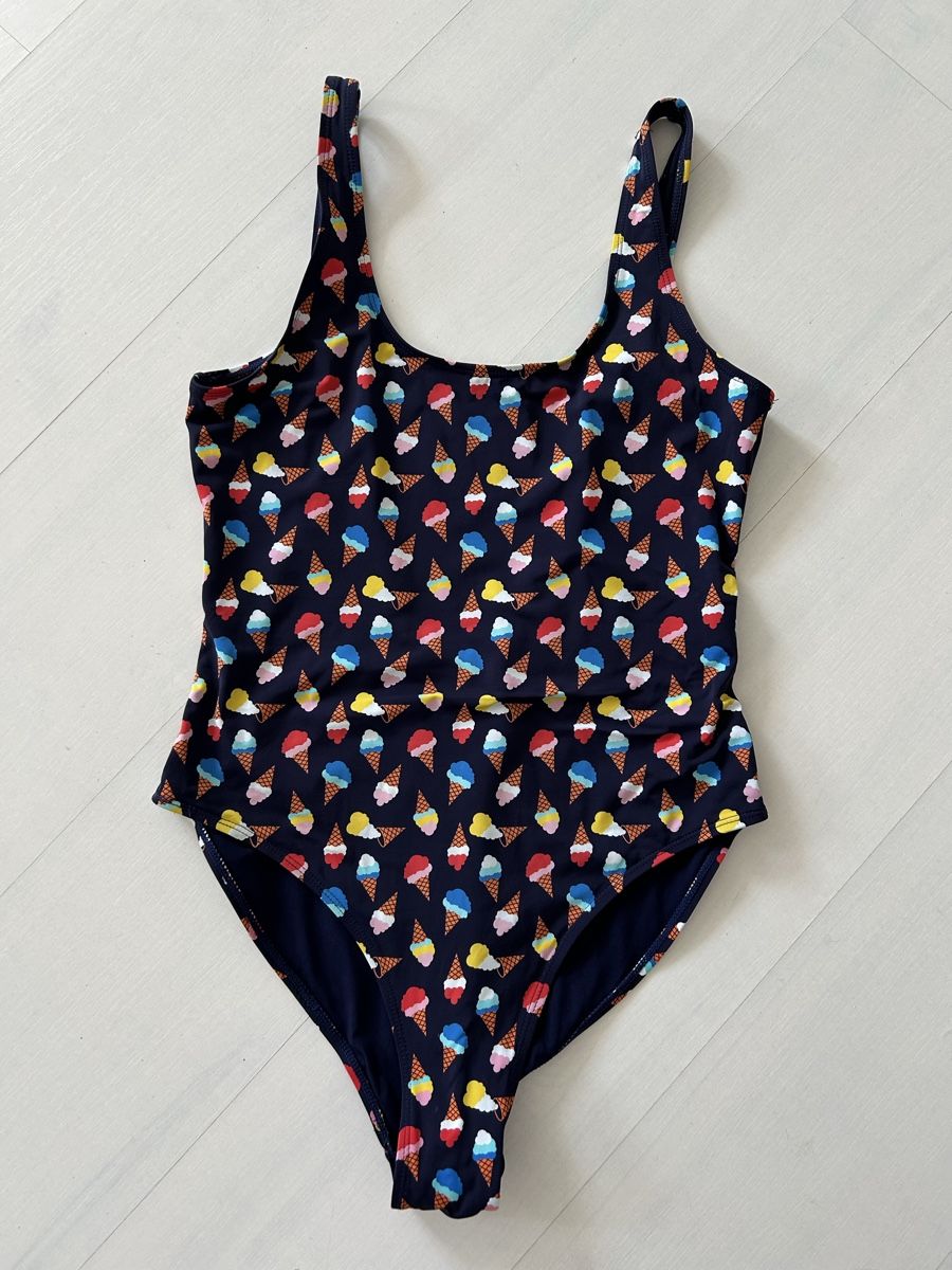 Badekleider & Bikinis: Badeanzug Happy Socks Eiscreme L – Gebraucht aus Zürich von SabZ