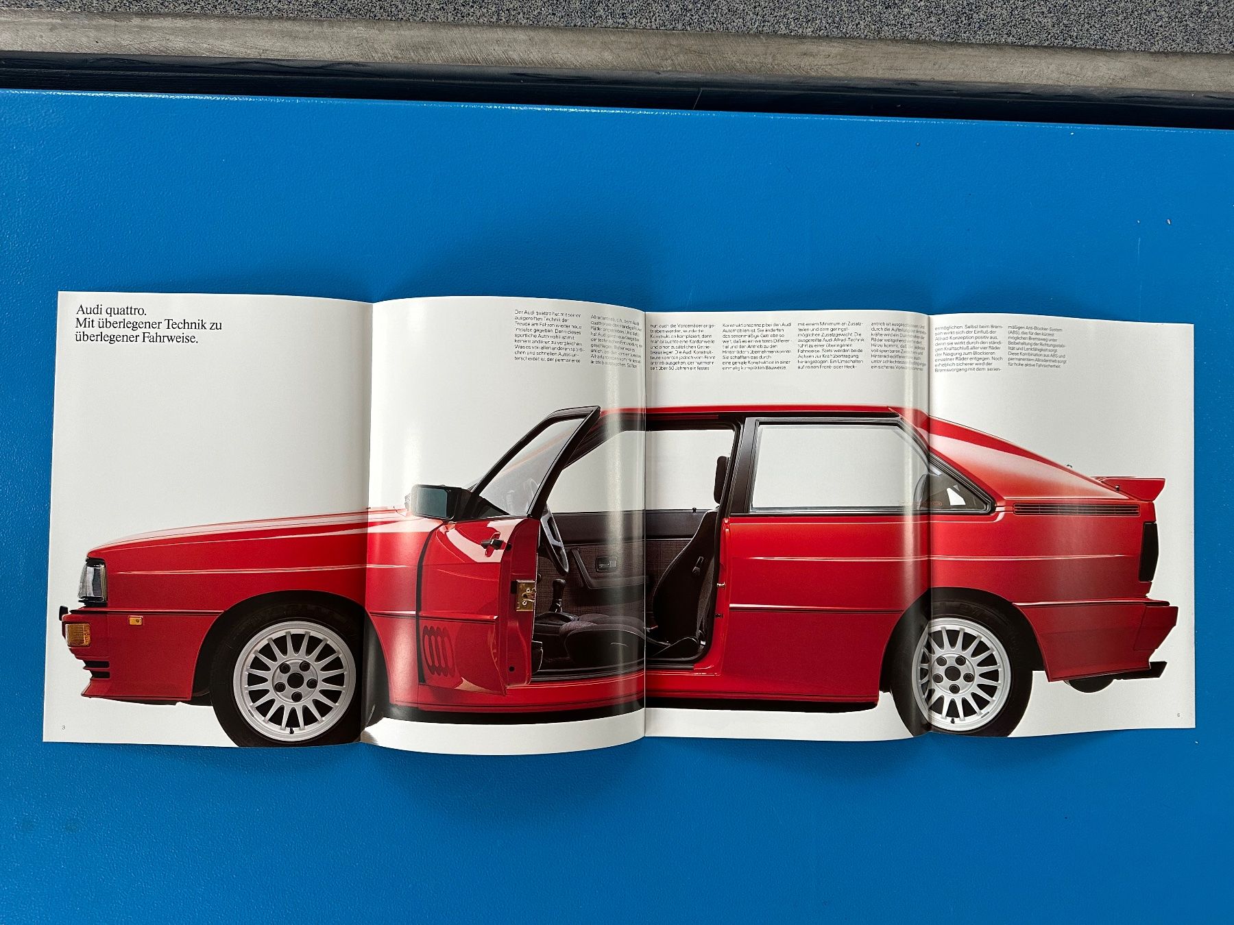 Audi Dokumente: Prospekt  Audi Quattro 1986 – Gebraucht aus Boswil von pavo1 3