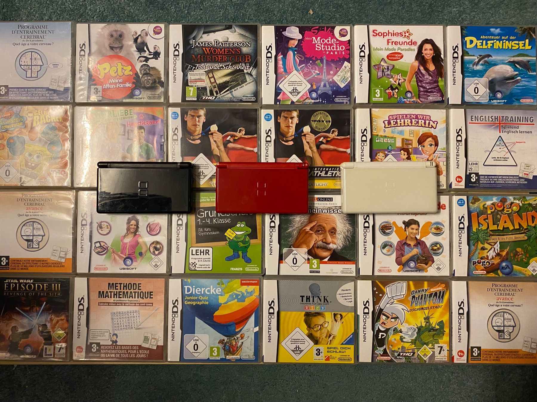 Nintendo Spiele: 3x Nintendo DS Lite inkl 24 Games – Gebraucht aus St.Gallen von MedienJoe