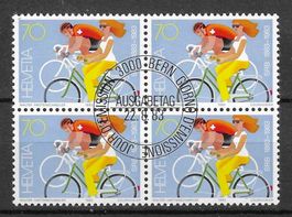 Timbres Suisse: Bloc de 4 1983 N°703 avec gomme
