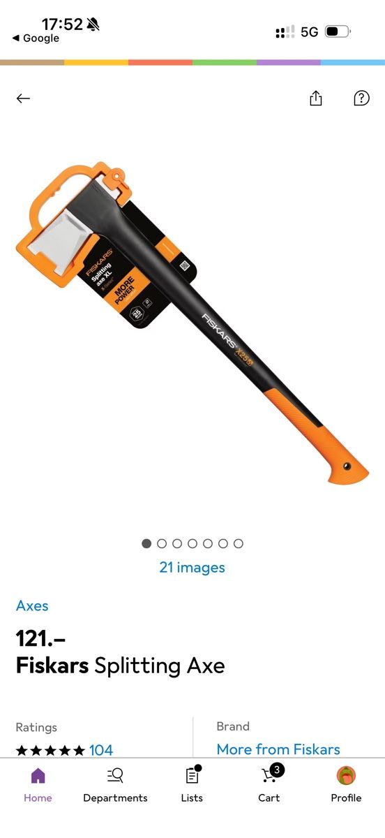 Fiskars Tutti gli attrezzi: NEW Fiskars splitting axe and hedge shear – Nuovo e nell'imballaggio originale da Genolier venduto da fan_6jww 3