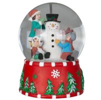 Mechanische Spieluhr Schneekugel Schneemann 15cm mit Musik