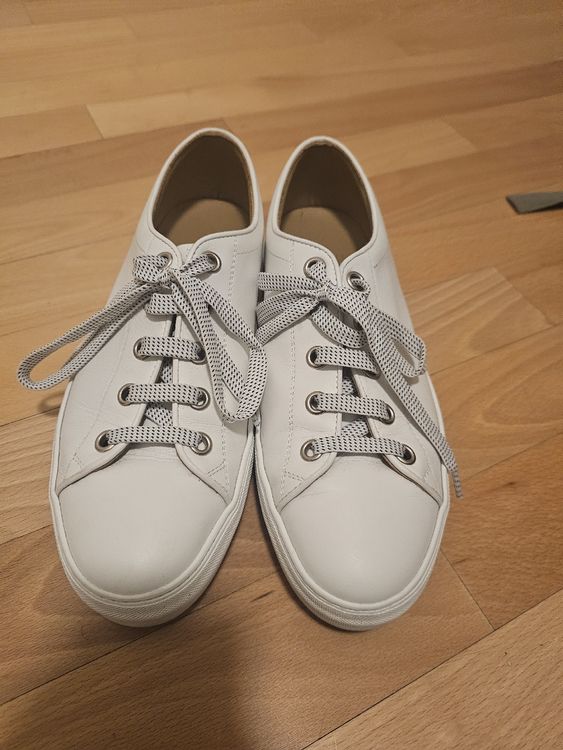 Weisse Lederschuhe Gr. 41 1