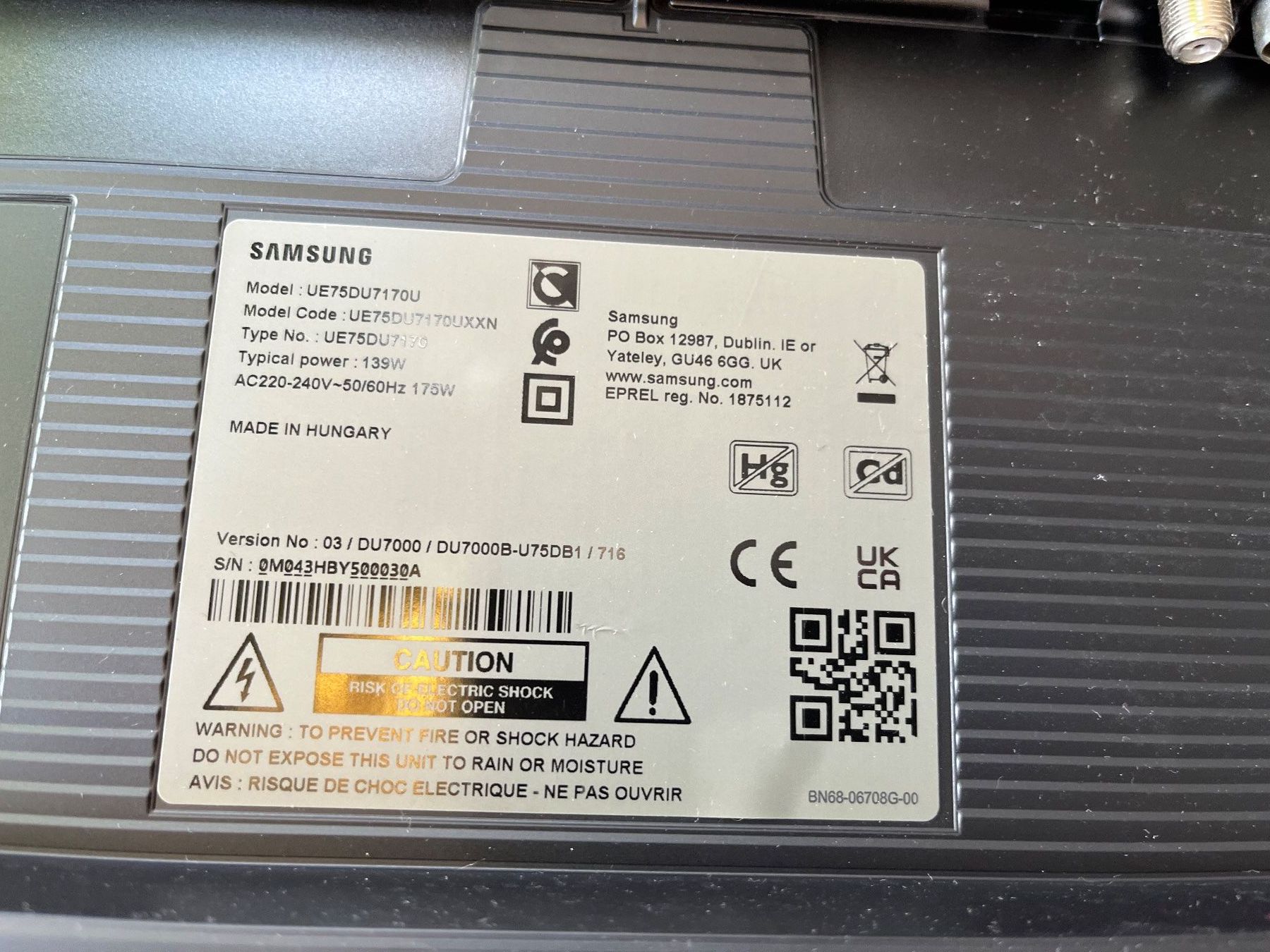Samsung Televisori: Fernseher Samsung 75 Zoll – Usato da Stadel(Winterthur) venduto da Uelilaager 3