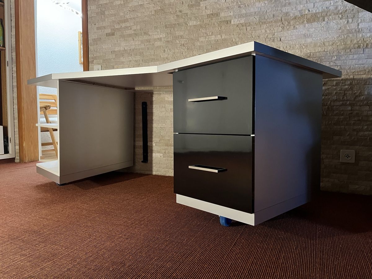 Scrivanie: Bureau d'angle UNIQUE 202cm – Qualité Pro - Démontable – Usato da Geneveys-Coffrane venduto da les_6cms 1