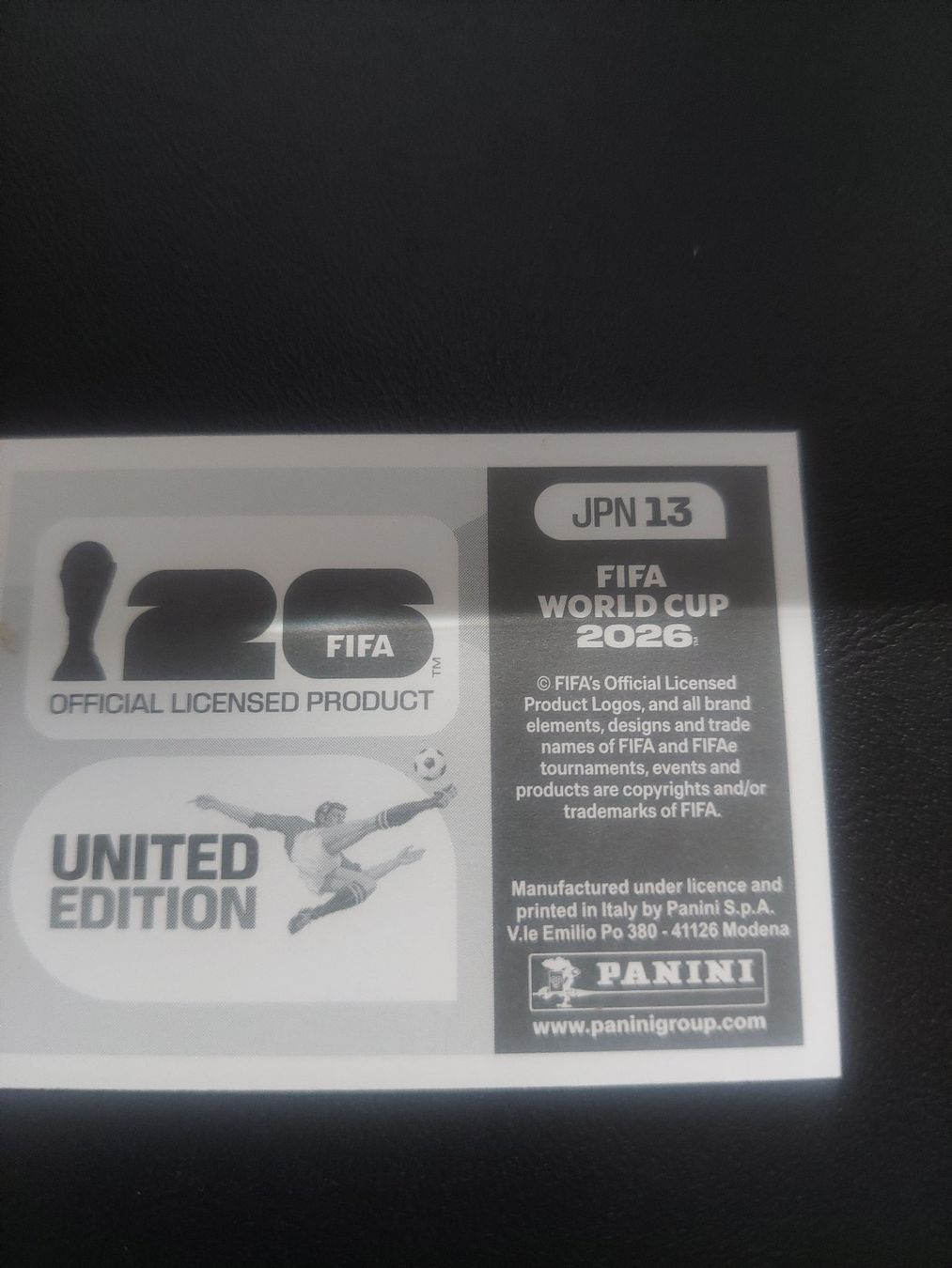 Panini Cartes à collectionner: PANINI - JPN 13 – D'occasion à Biel/Bienne par Deboma 1