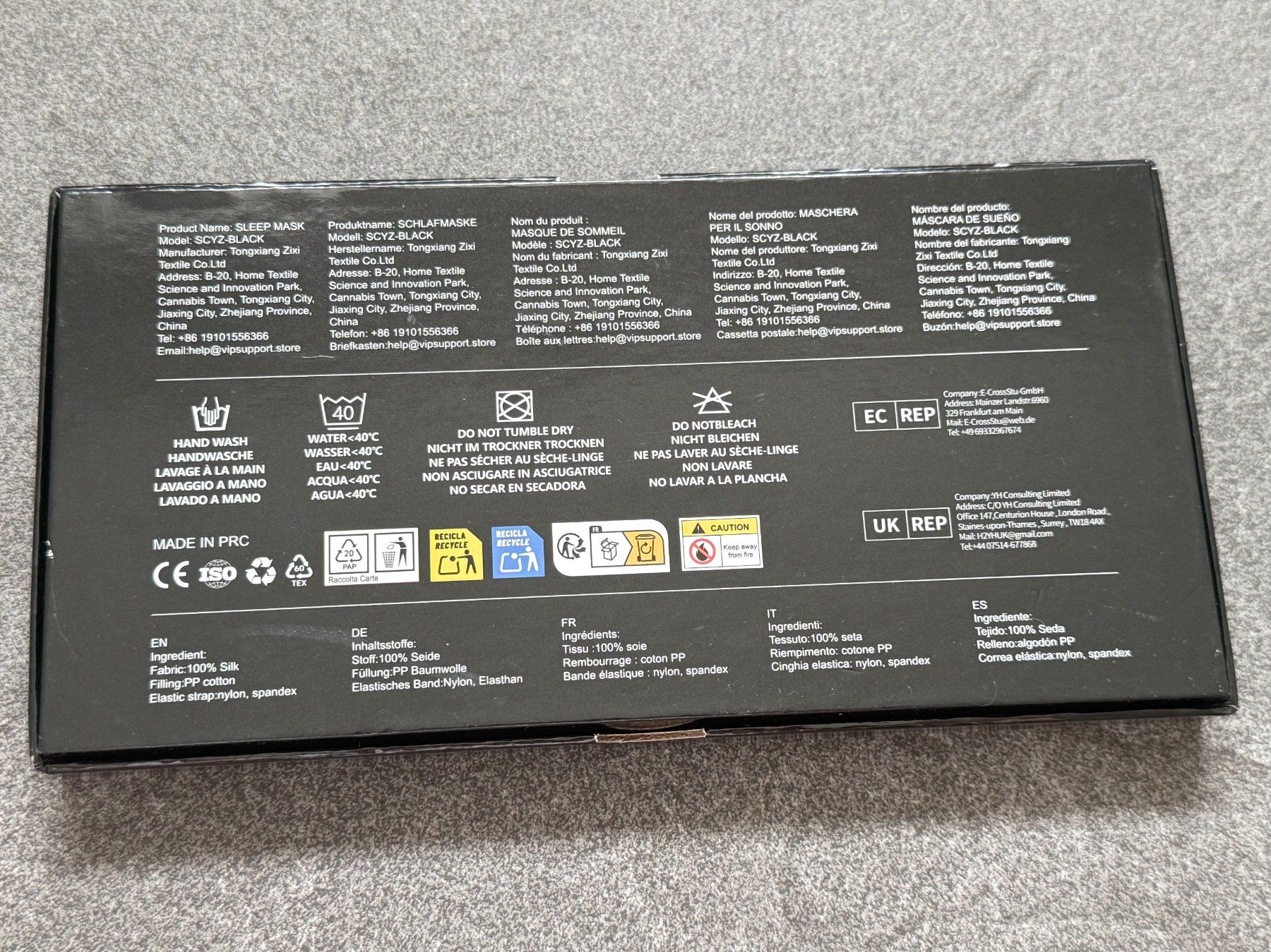 Sonstige Kosmetik & Pflege: Schlafmaske Seide mit verstellbarem Gummiband – Neu und originalverpackt aus Männedorf von mel_st6z 3