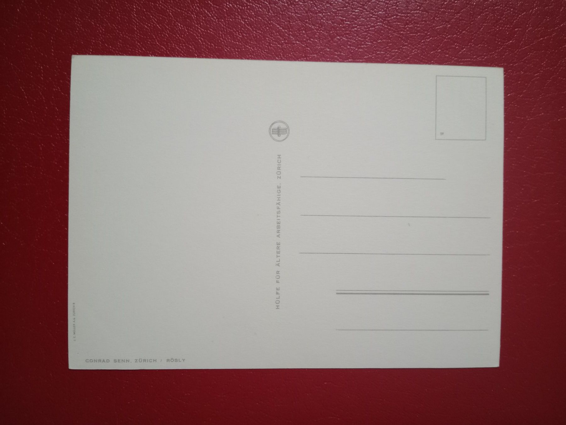Ansichtskarten: AK Kunst Conrad Senn "Rösly" (802) – Gebraucht aus Küttigen von Melisch1000 1