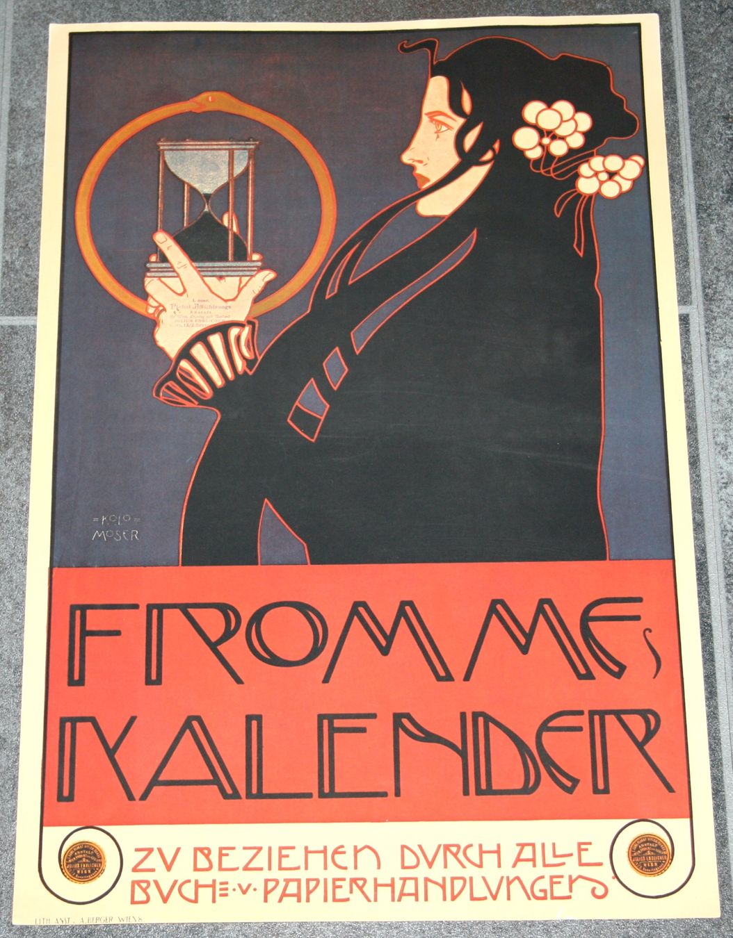 Foto & Immagini: Plakat: Fromme Kalender, Kolo Moser – Usato da Schaffhausen venduto da Kartenprofi