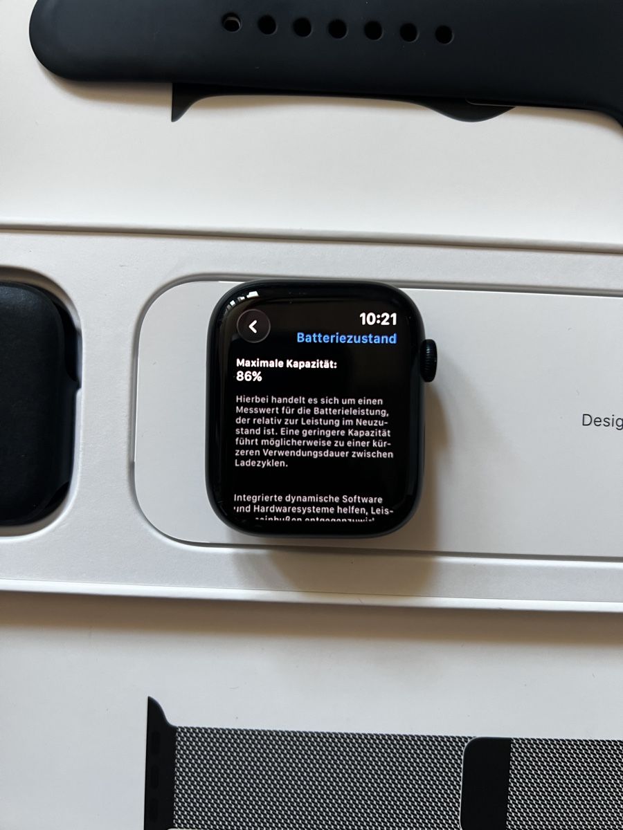 Apple Smartwatch: Apple Watch Series 7, 45 mm, Midnight Aluminium, GPS + Cellu – D'occasion à Boll par Onesto91 6