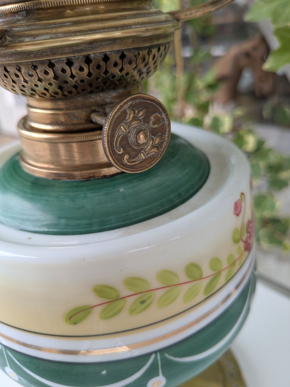 Lampade: Antike Jugendstil Petrollampe – Usato da Emmen venduto da Brockofsky 4