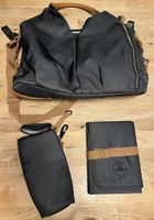 Lässig Wickeltasche wie neu Denim Schwarz Neckline Bag