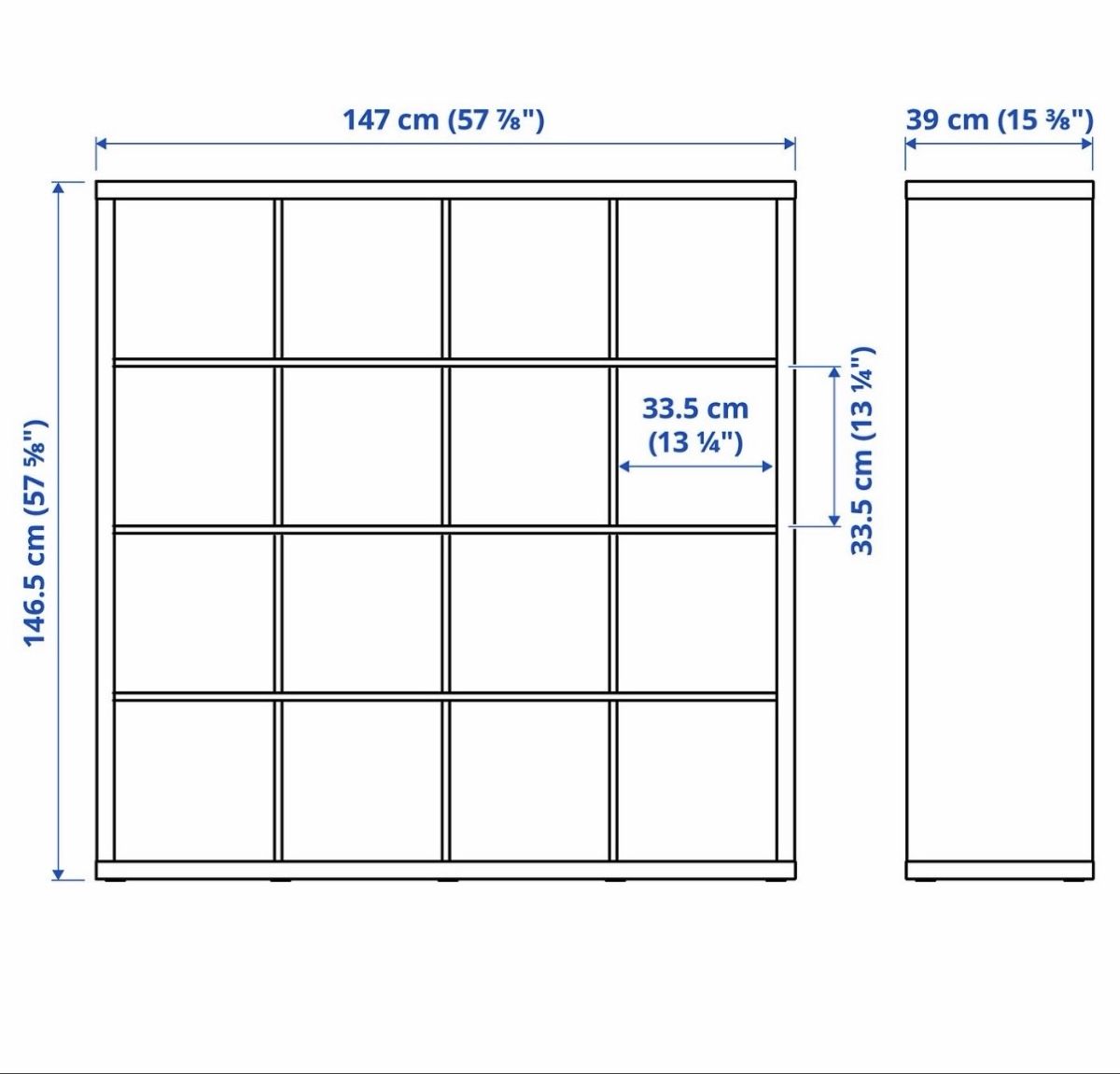 Scaffali: Regal Kallax 4x4 weiss – Usato da Bühler venduto da kammera2002 1