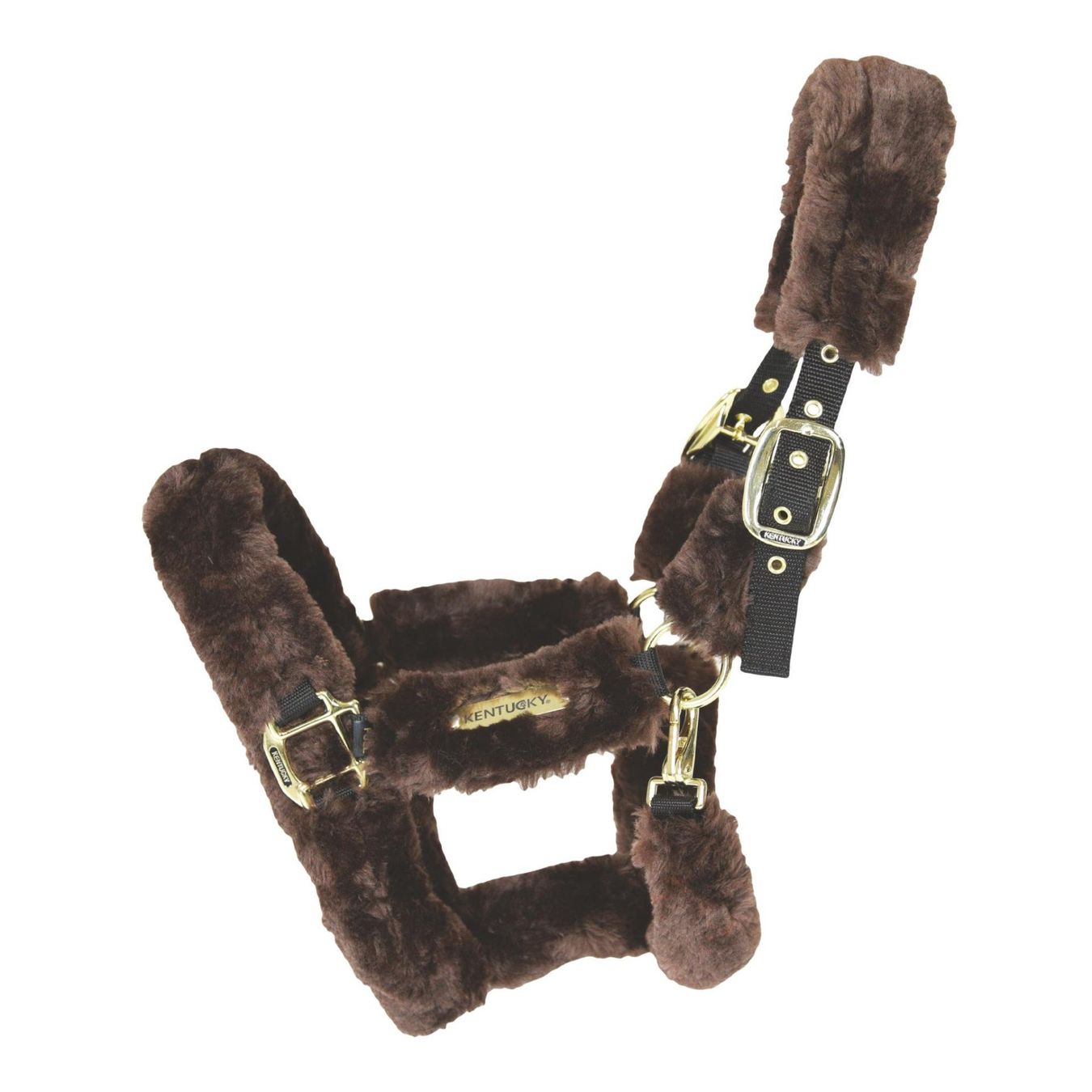Kentucky Briglie & Cavezze: KentuckyHalfter Lammfell - braun COB – Nuovo (secondo la descrizione) da Neerach venduto da van_s28z