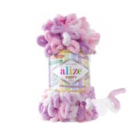 5x Laine à crocheter avec les mains Alize Puffy 6051 Color