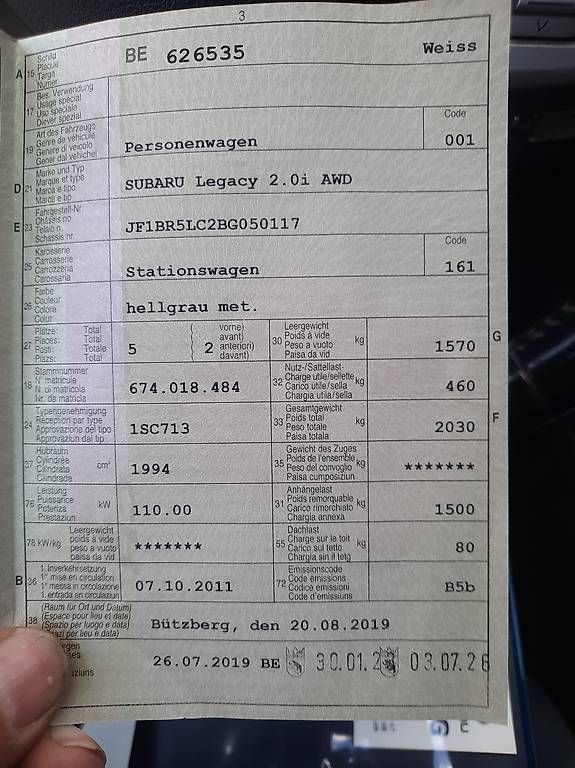 Autos: Subaru Legacy – Gebraucht aus Rüedisbach von simon.86 1