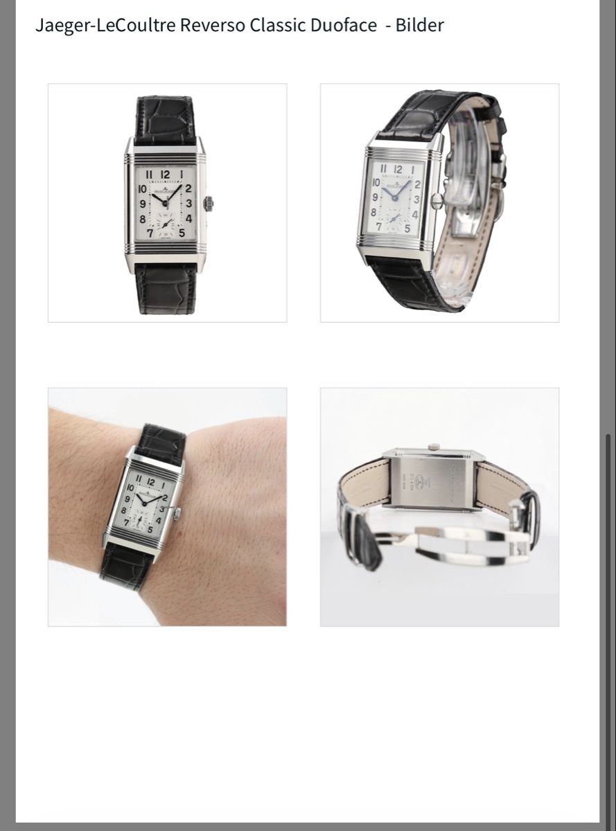 Jaeger-Lecoultre Uhren: Jaeger-LeCoultre Reverso Duoface – Gebraucht aus Burgdorf von Niggl78 6