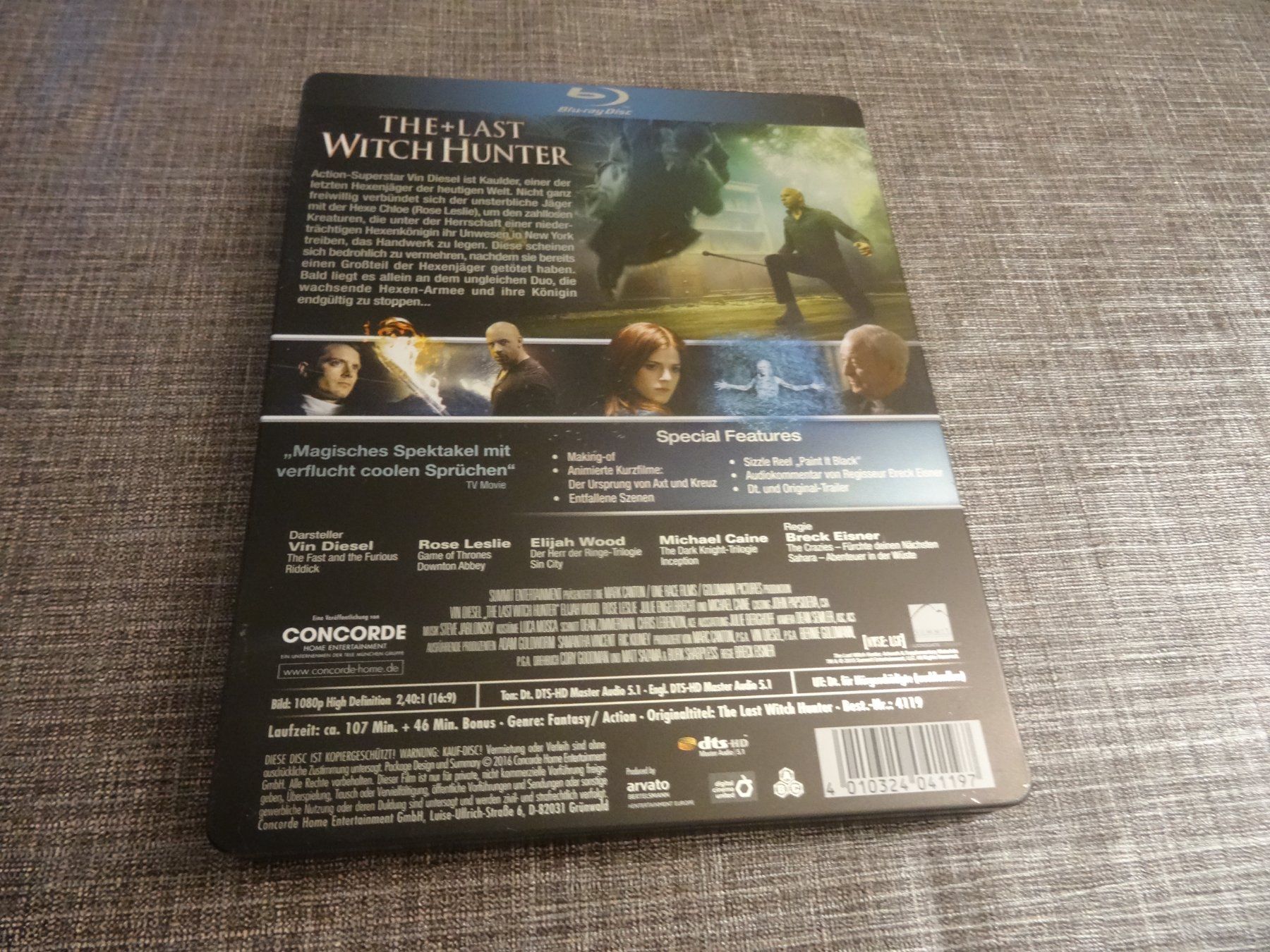 Tutti i DVDs: The Last Witch Hunter - Steelbook Blu-Ray – Usato da Olten venduto da Disc-Verkauf 2