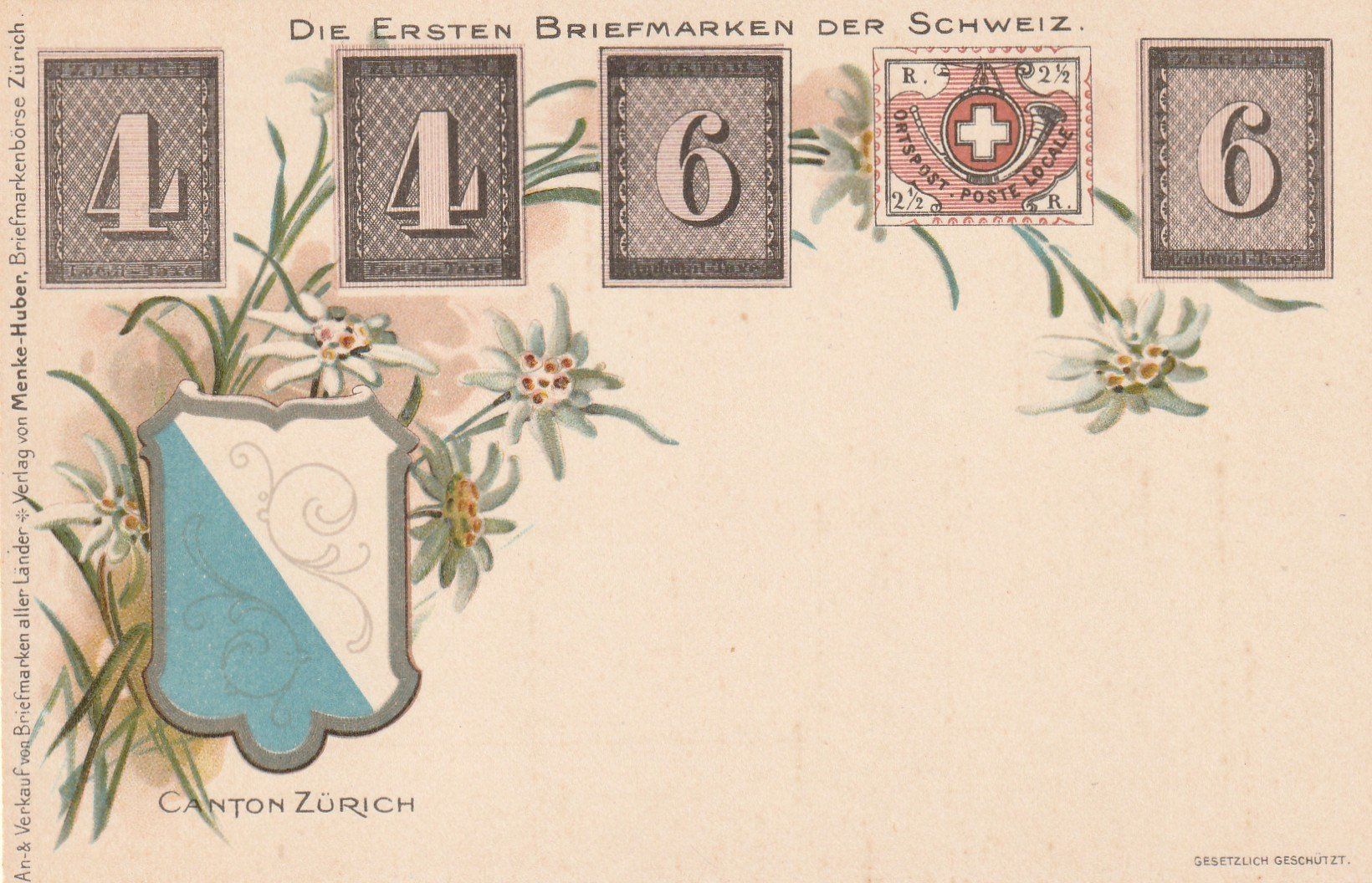 Cartoline postali: Die ersten Schweizer Briefmarken – Usato da Rorschacherberg venduto da fratovi2