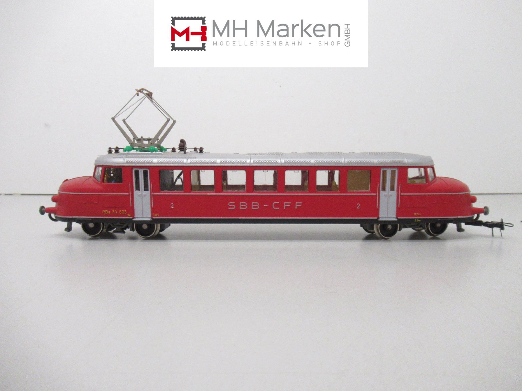 Kleinbahn Modellini di ferrovie: Kleinbahn E-Triebwagen RBe 2/4 Roter Pfeil SBB CFF FFS o.OVP – Usato da Basel venduto da mhmarken
