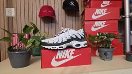 orginal Nike Air Max Plus TN Grösse 44 Weiss/Dunkelgrün
