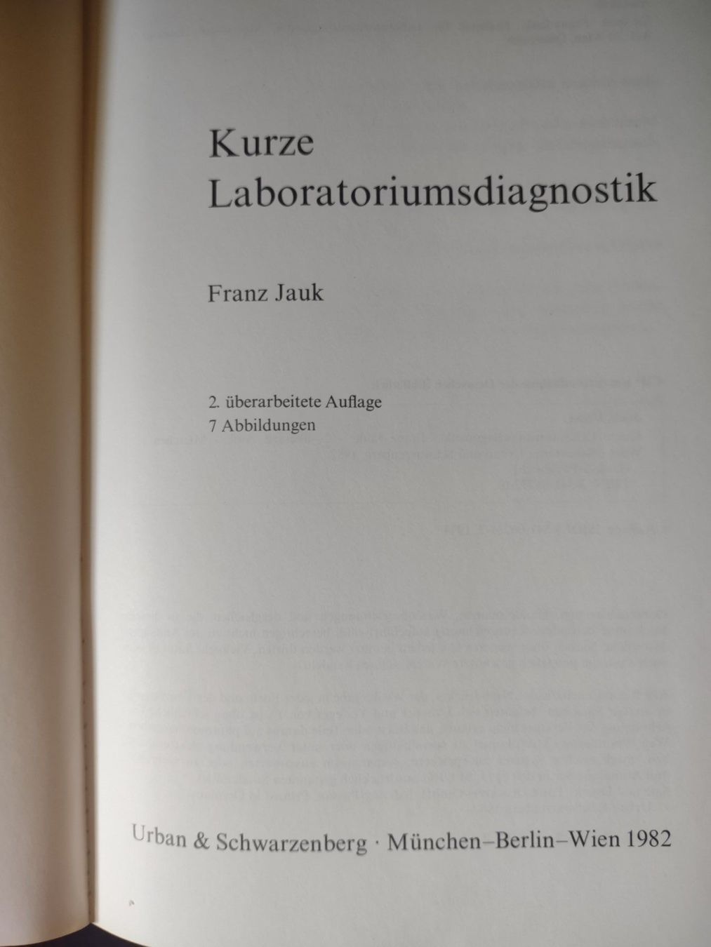 Livres: Kurze Laboratoriumsdiagnostik – D'occasion à Bassersdorf par elm_f9sw 1