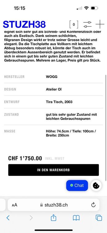 Wogg Tische: Table studio aluminium design vintage – Gebraucht aus Vevey von calvin_h 7