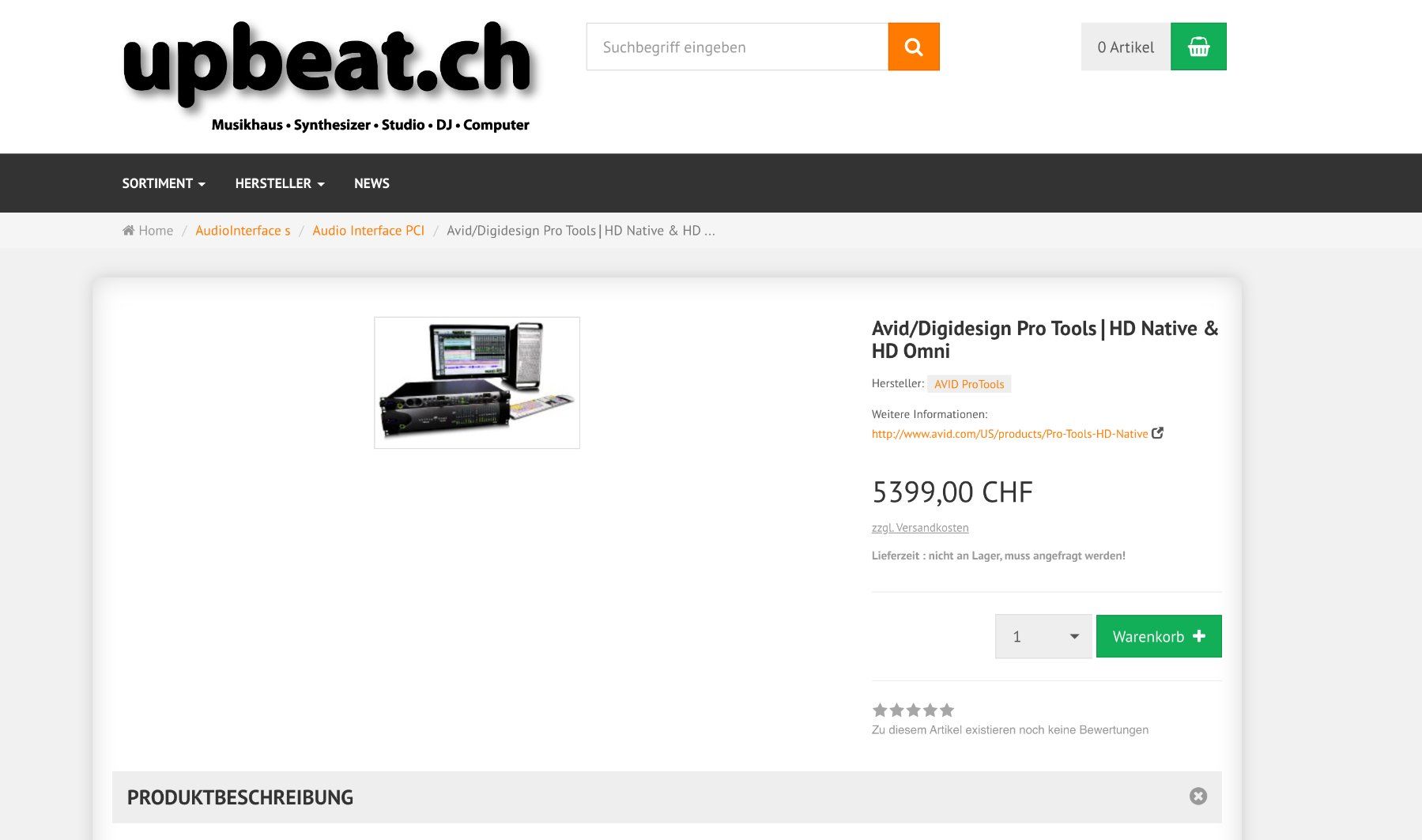 Avid Studioequipment: HD Native Thunderbolt AVID - mit HD Ommni Audio Interface – Gebraucht aus Kirchberg BE von Buffy73 3
