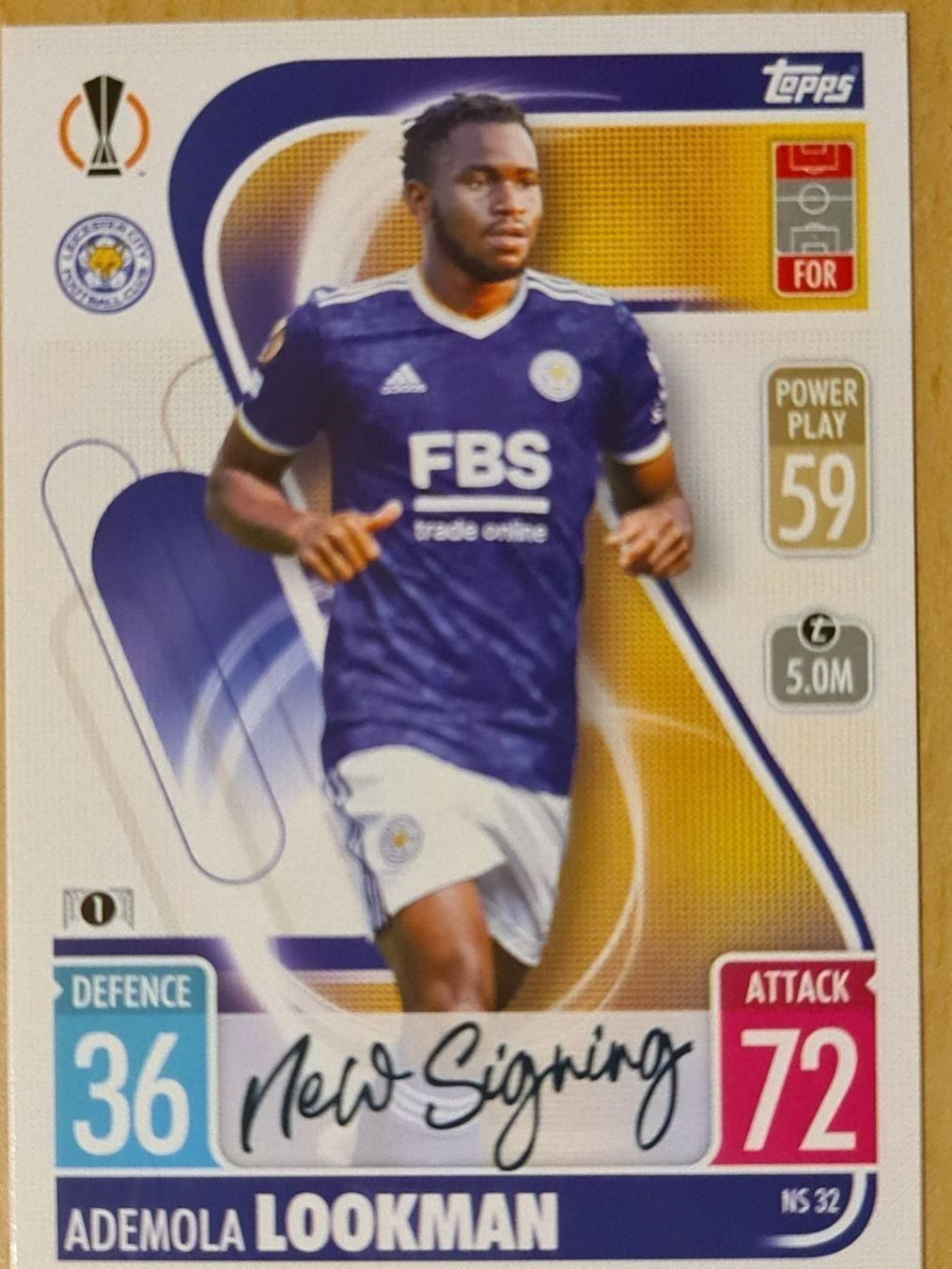 Topps Sammelbilder & Trading cards: Topps Match Attax NS 32 – Gebraucht aus Dintikon von Prime-shop