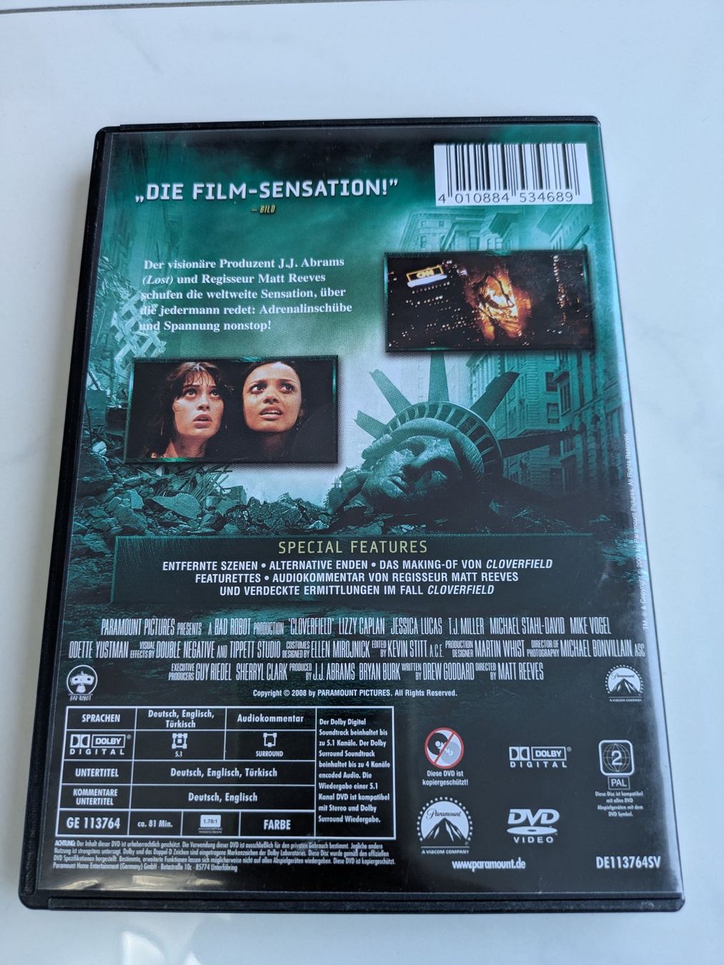 Tutti i DVDs: DVD / Cloverfield – Usato da Uznach venduto da binmaley 1
