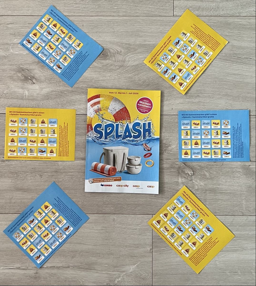 Coop Raccolte di bollini & punti: 240 Coop Splash Sammelmarken – Nuovo e nell'imballaggio originale da Uznach venduto da bike181959 2