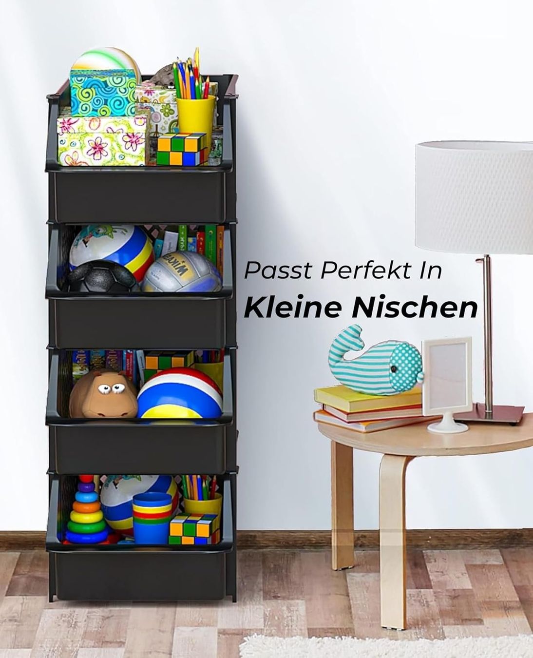 Behälter & Ähnliches: Stapelbare Aufbewahrungsboxen 4er Set Organizer Körbe – Neu und originalverpackt aus Hallau von Sale50OFF 4