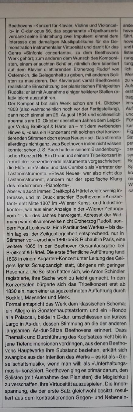 Dischi in vinile: KLASSIK-LP "Beethoven - TRIPELKONZERT" – Nuovo (secondo la descrizione) da Binningen venduto da mar_2jlr 4
