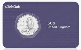 UK - 50 Pence - Owl 2021 UNC Coin Card