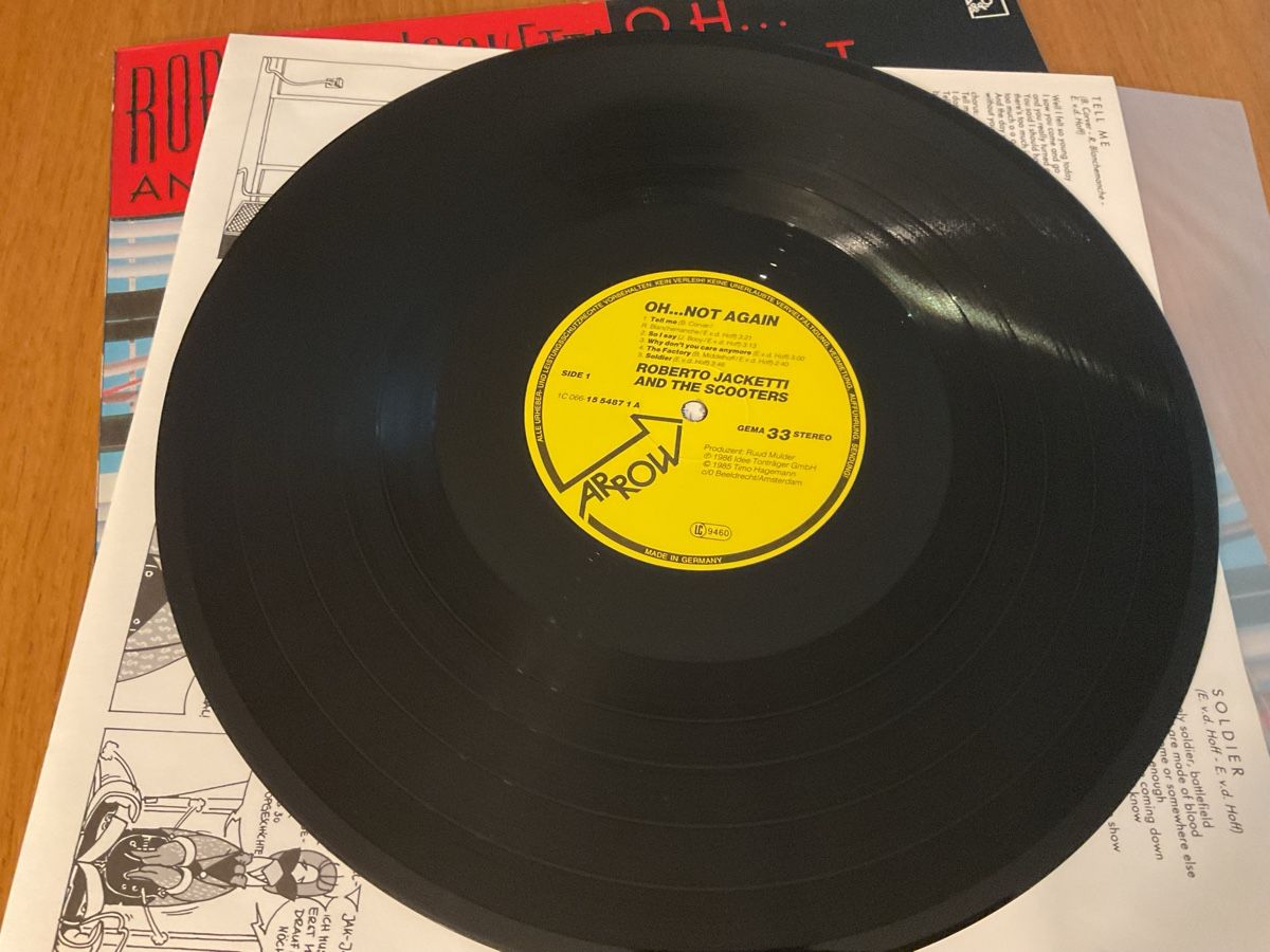 Schallplatten: Roberto Jacketti-Oh...Not Again Vinyl-Platte Top!1986 – Gebraucht aus Steinach von Quarkie 2