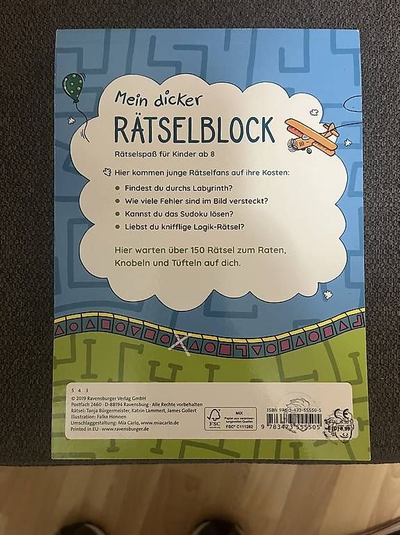 Libri: Rätselblock neu  – Nuovo e nell'imballaggio originale da Unterägeri venduto da JAARMO78 1