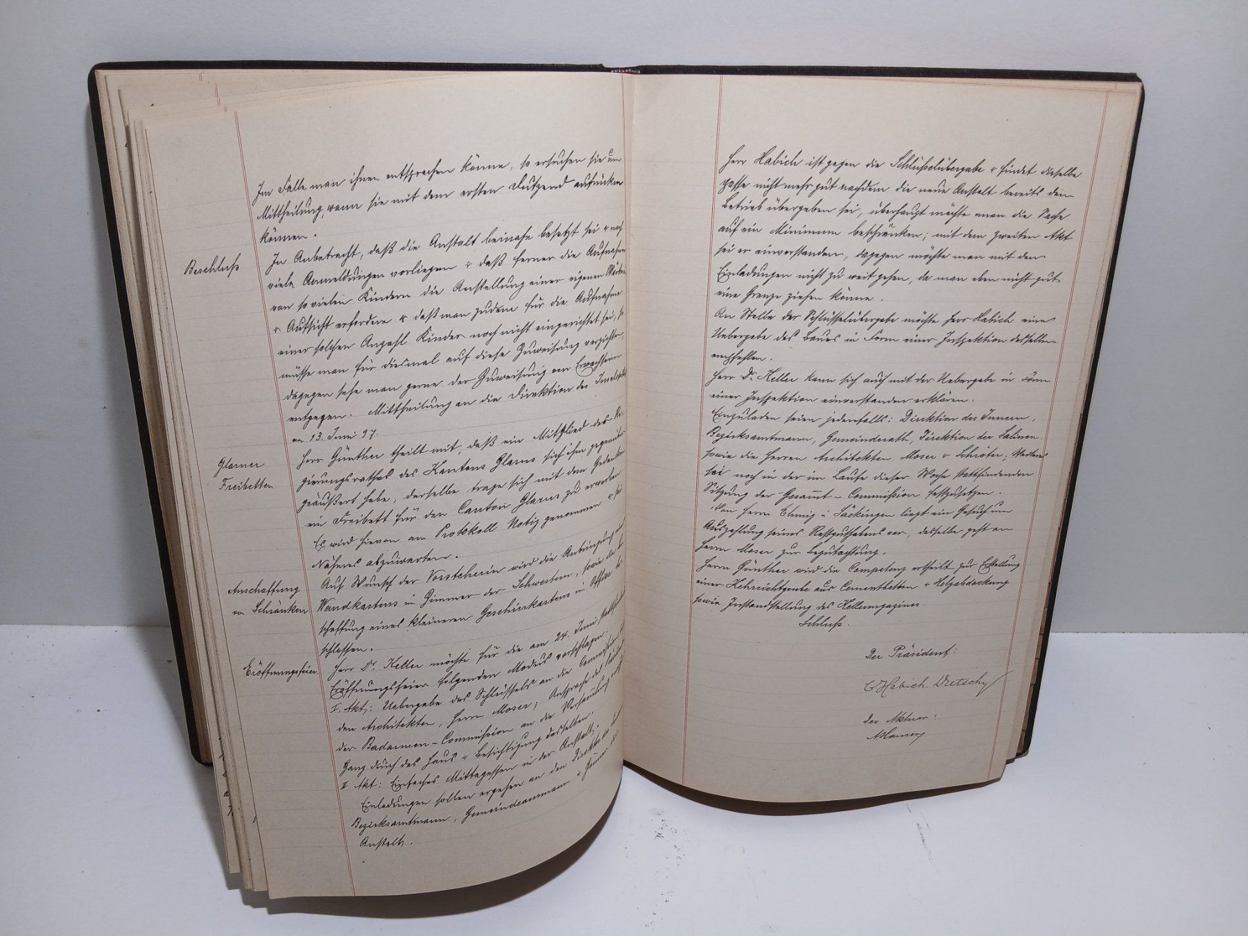 Libri: Armenbad Rheinfelden Protokoll 1895- 1897 – Usato da Schwendibach venduto da achat01 5