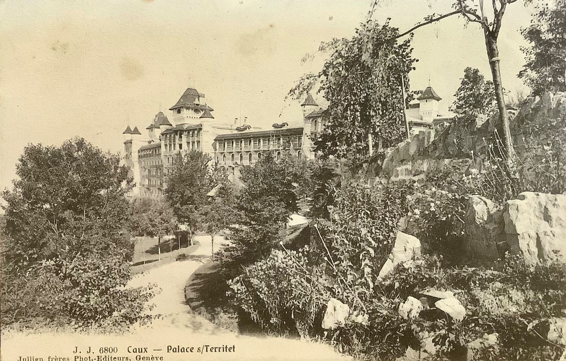 Cartoline postali: 1907 - CAUX PALACE - Territet – Usato da Root venduto da ENGLAND-TREASURES 1