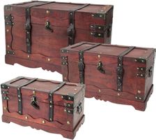 HMF Schatztruhe mit Schloss (3er Set)