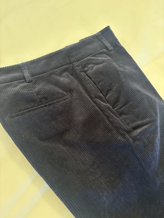 Pantaloni Massimo Dutti velluto blu taglia EUR 36
