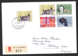 R-FDC Serie 334 - 337 Werbemarken ET Deutsch Bern 5.3.1958