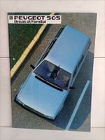 Brochure Catalogue Peugeot 505 1984 break et familial GL/GLD