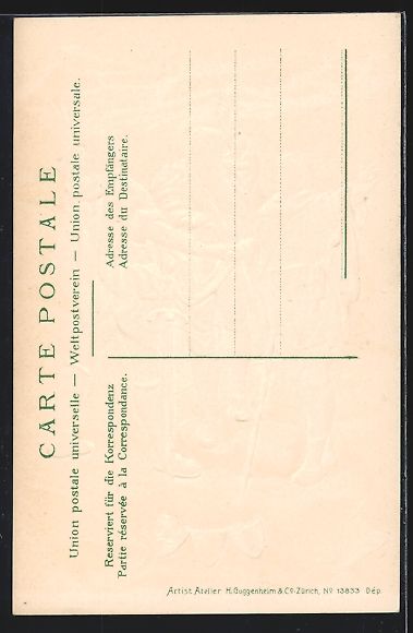 Cartoline postali: Rütli, Rütlischwur mit Wappen – Usato da Berlin venduto da bartko-reher 1