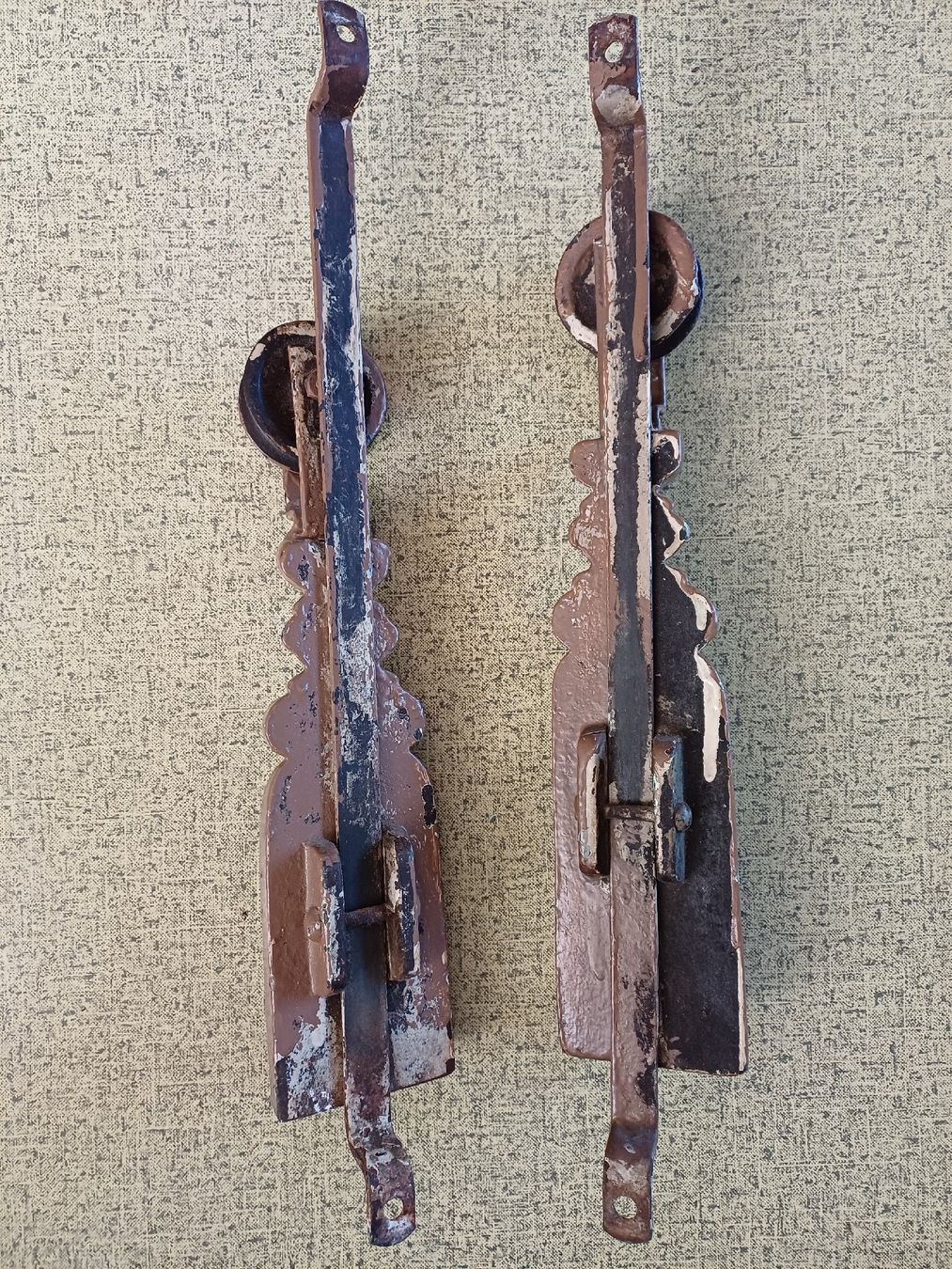 Ferramenta: 2 Antike Vorhanggewichte aus gusseisen – Usato da Ebersecken venduto da Napf08 2
